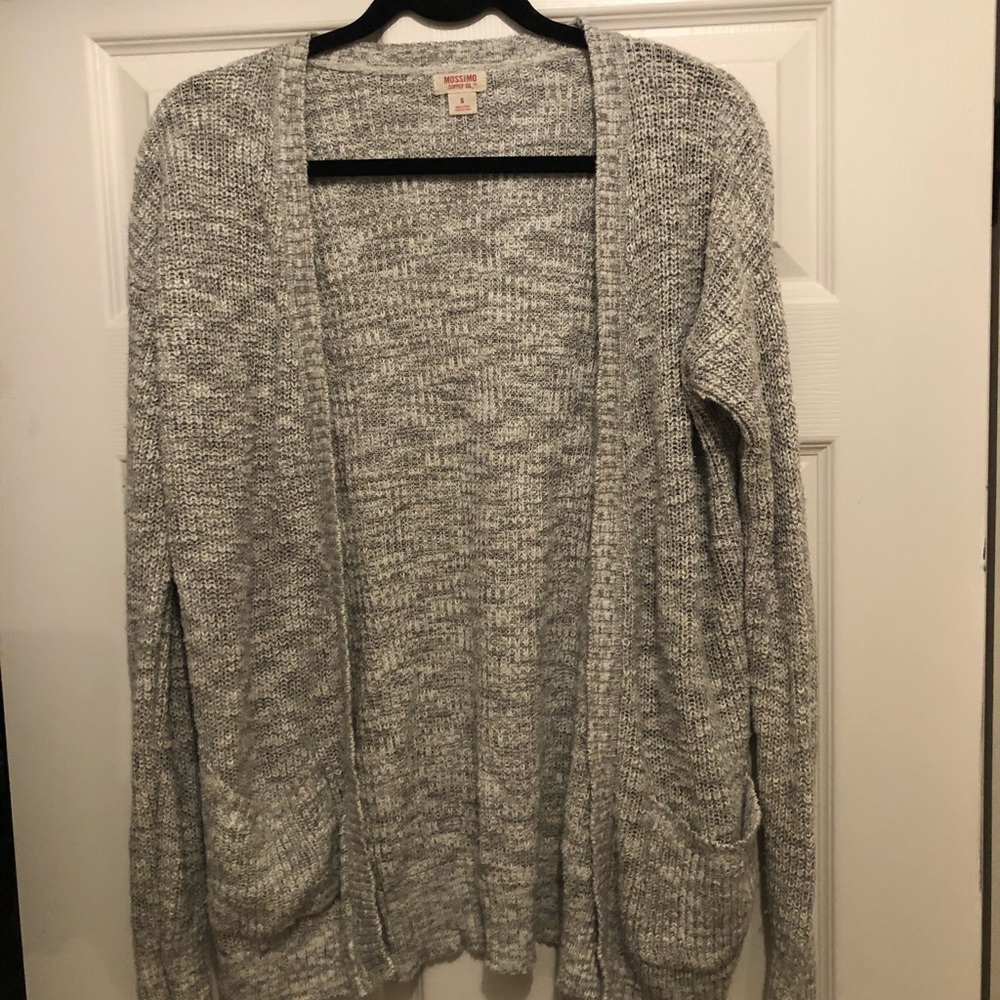 Mossimo Gray/White Speckled Sweater